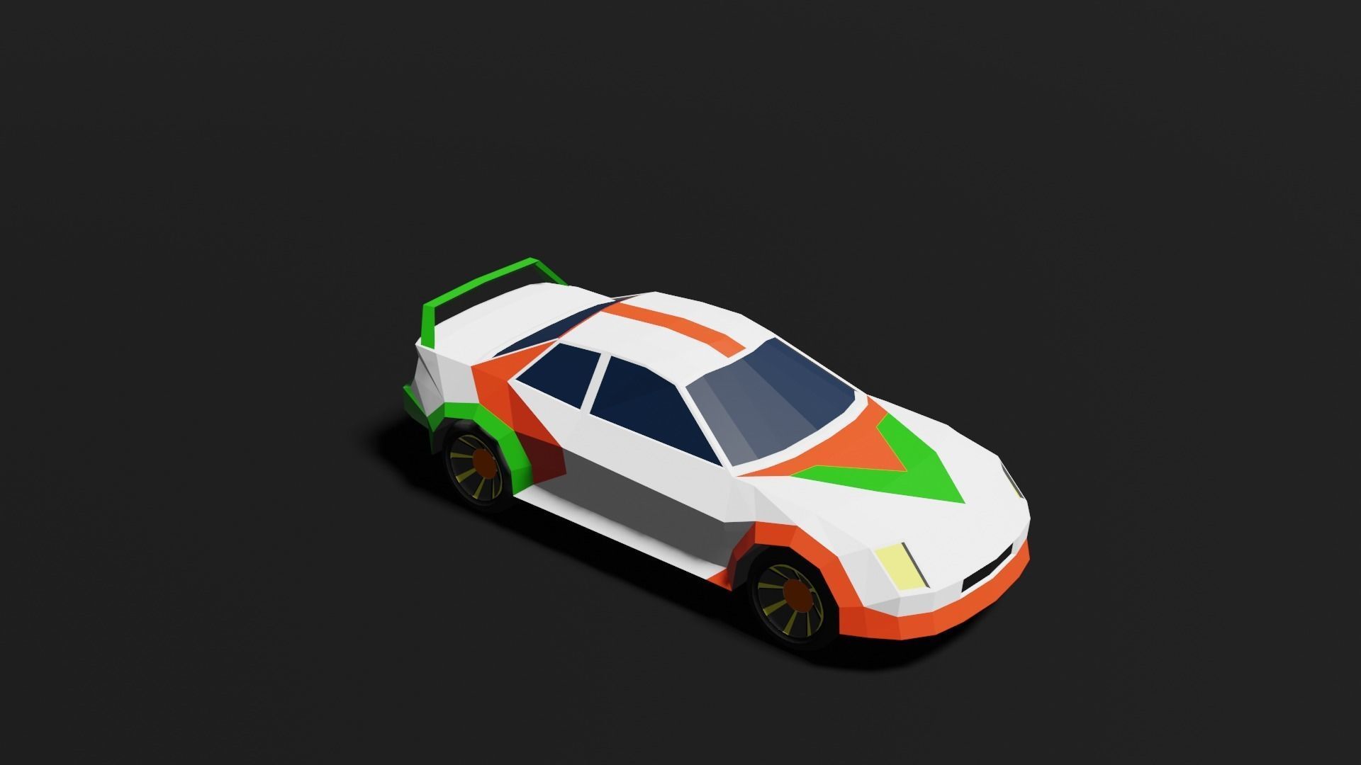 Low Poly 3D Car Models ready to race Low-poly 3D model_12