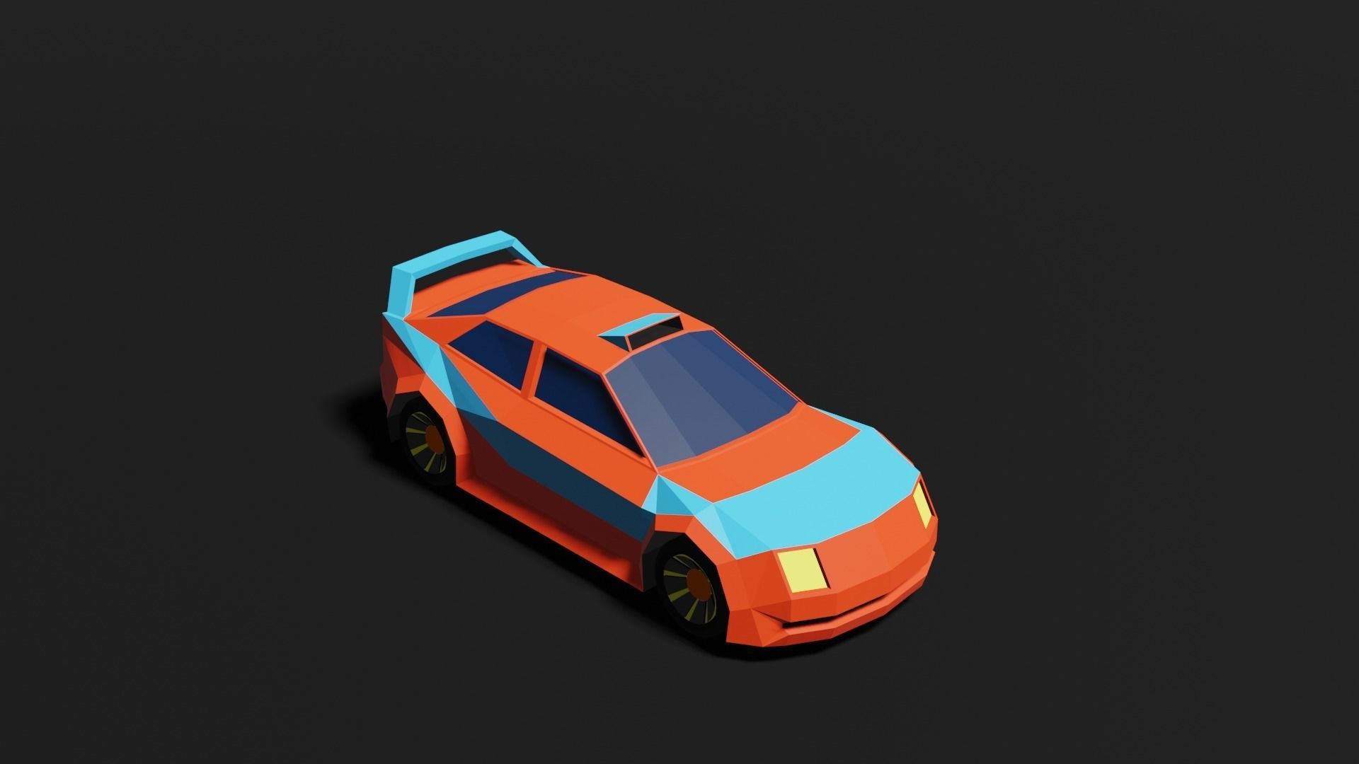 Low Poly 3D Car Models ready to race Low-poly 3D model_19