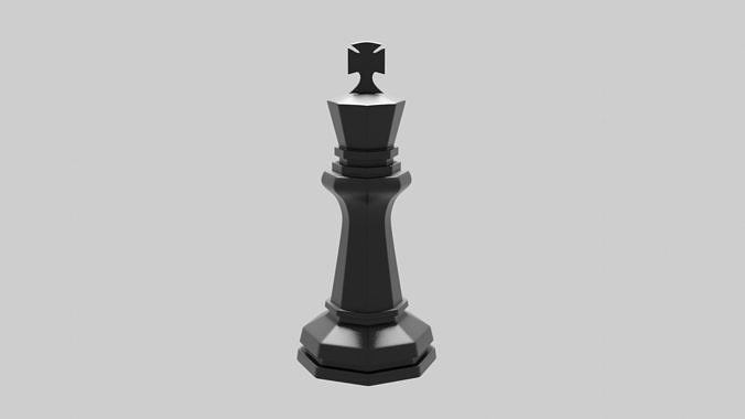 King Chess Coin 3D print model