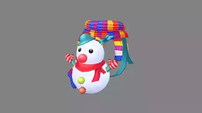 cartoon snowman backpack