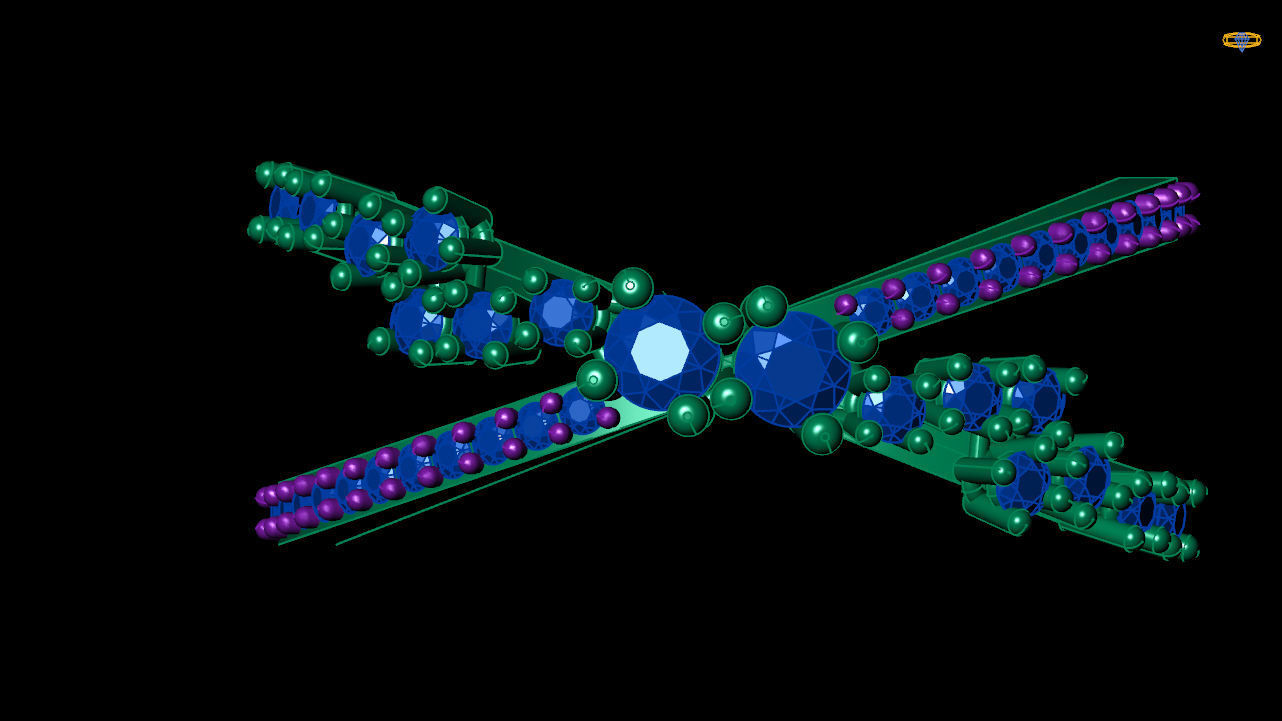 cluster engagement ring   stl file 3D print model_3