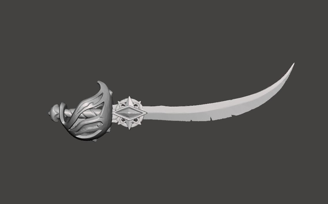 Bundle Cutlass Sea of thieves 3D Model 3D print model_4