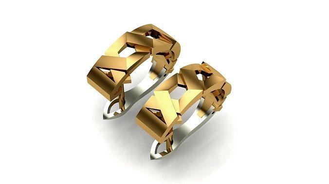 huggie earrings  stl file 3D print model