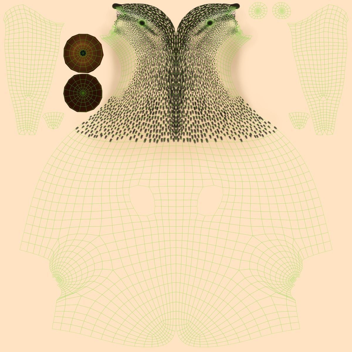 Mallard Female Animated VFX Grace 3D model_25