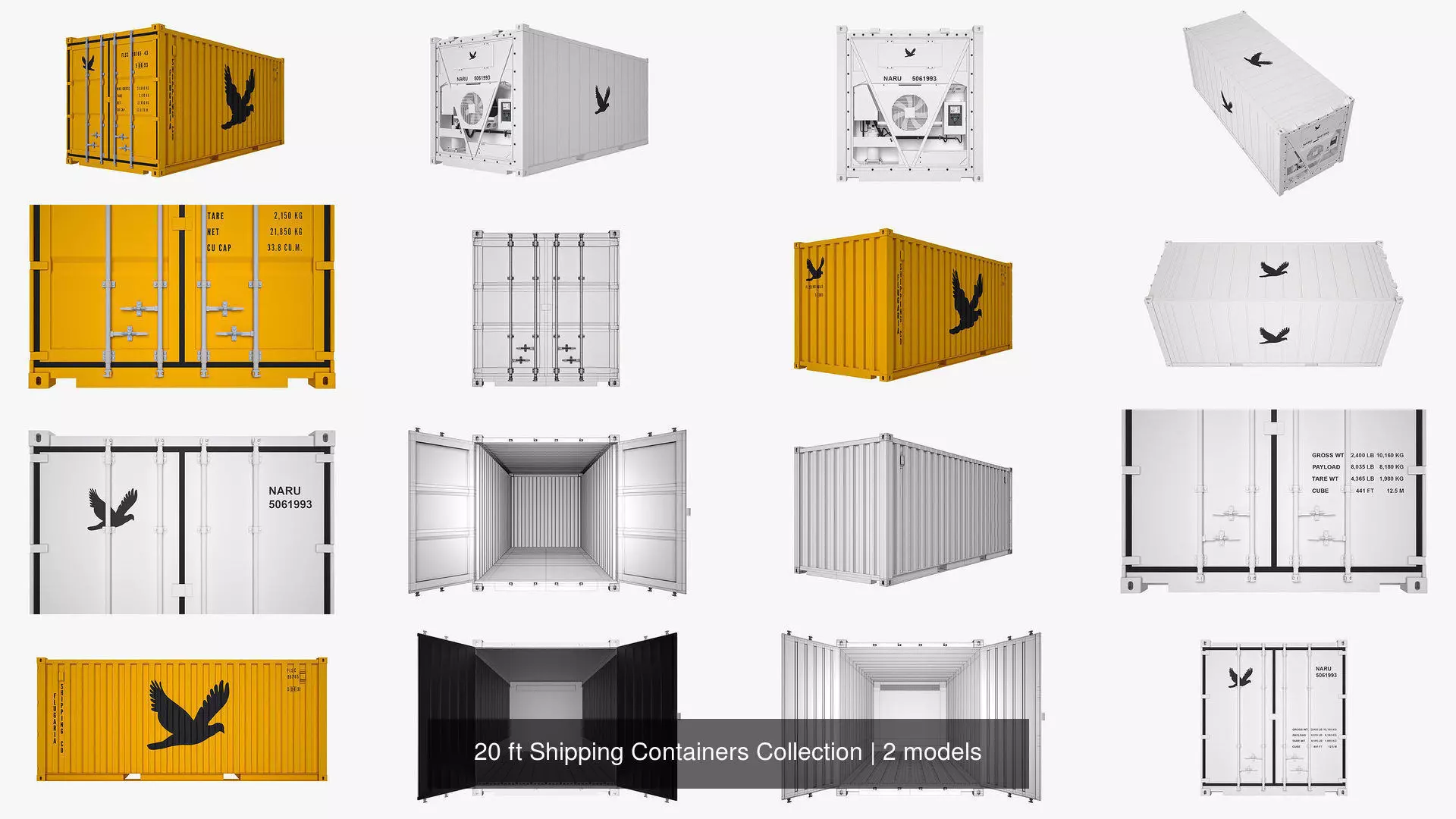 20 ft Shipping Containers Collection _1