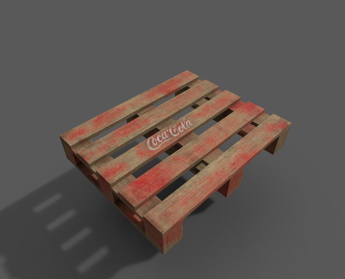 Wood Pallet Pack - Game Ready Low-poly 3D model_1