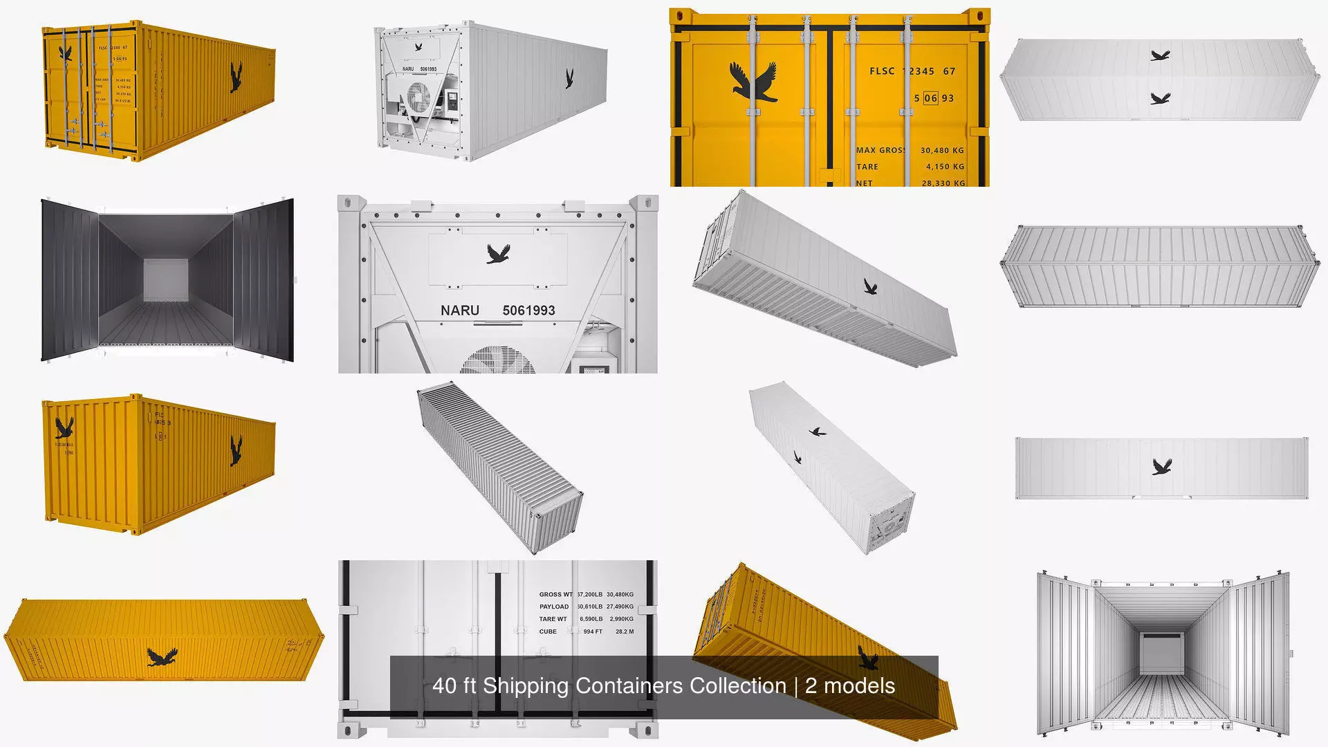 40 ft Shipping Containers Collection _1