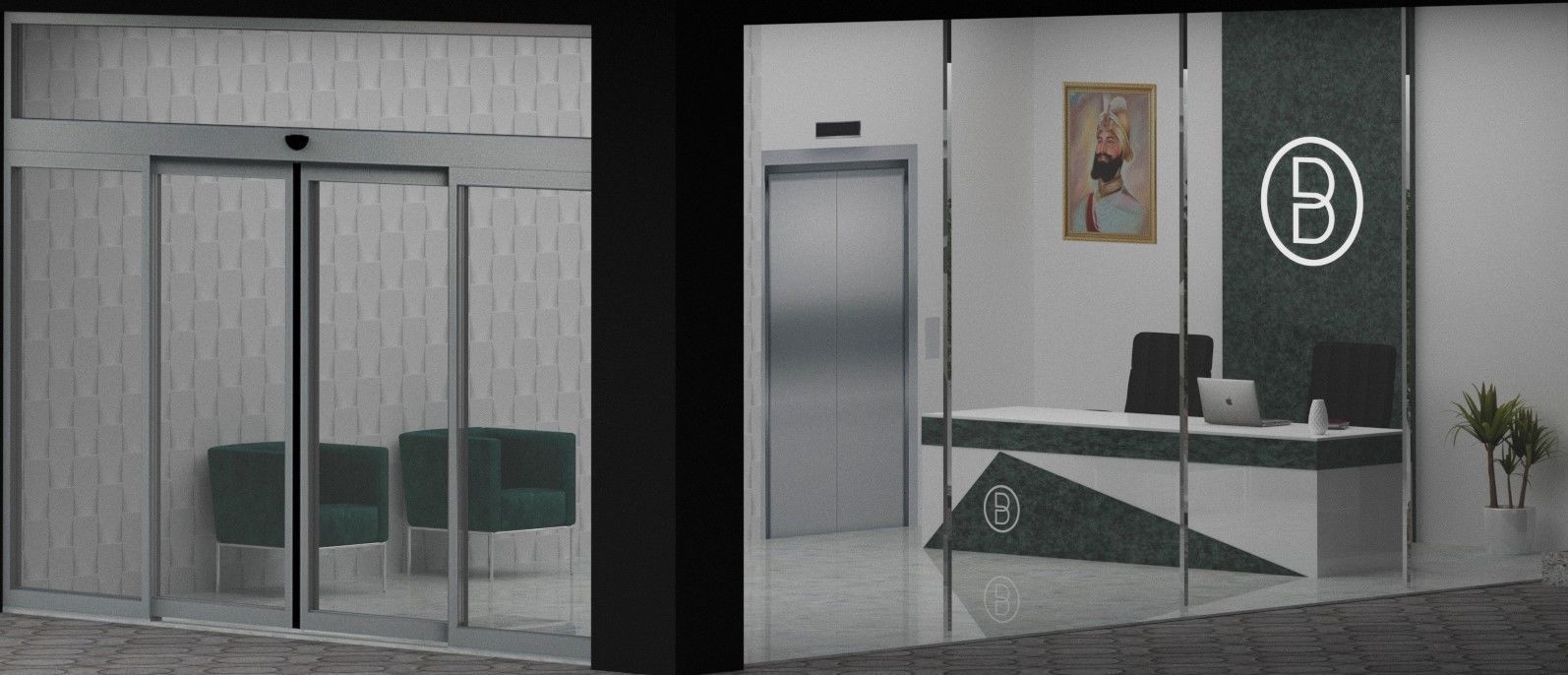 Exterior Design Low-poly 3D model_3