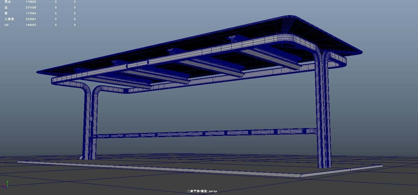 Electric Vehicle Charging Station public energy future community 3D model_6