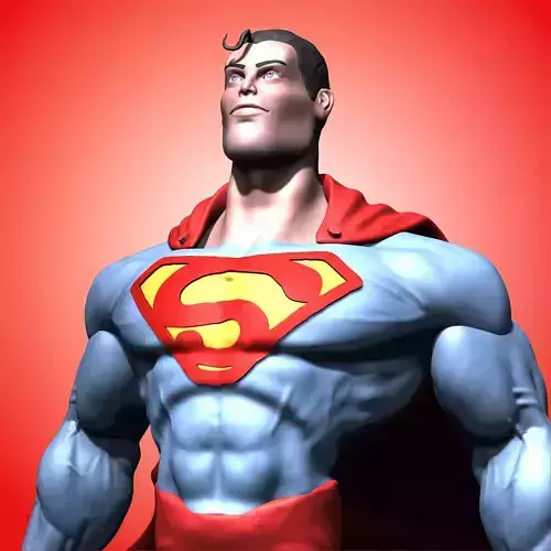 Comic Style Superman 3D model