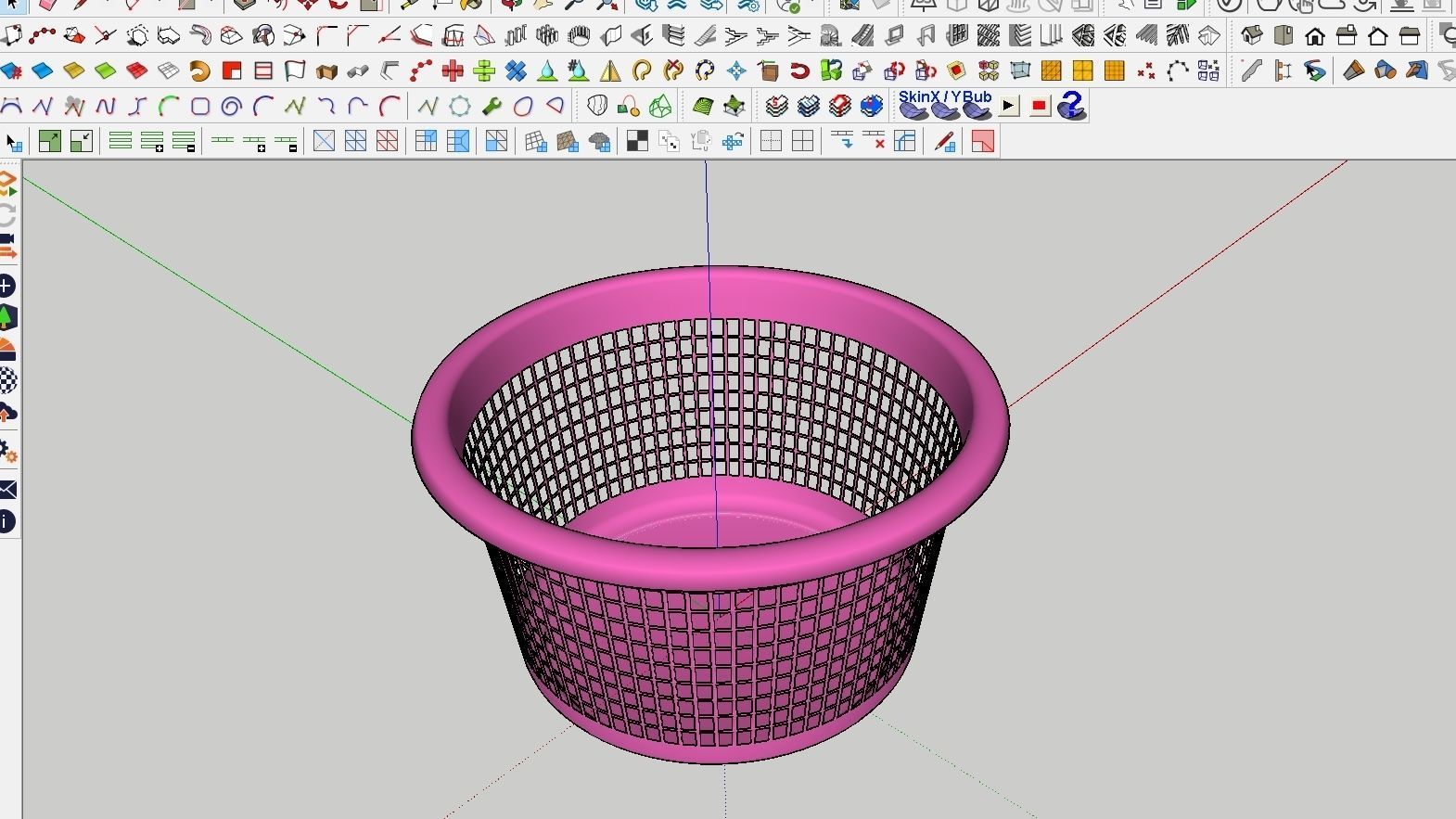 BASKET 02 Low-poly 3D model_4
