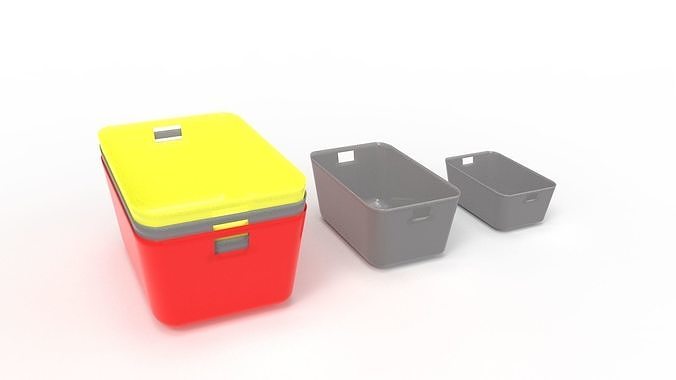 BASKET 03 Low-poly 3D model