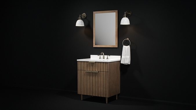 OVE Apollo AL30 Brushed gold handles Lowes 3D model