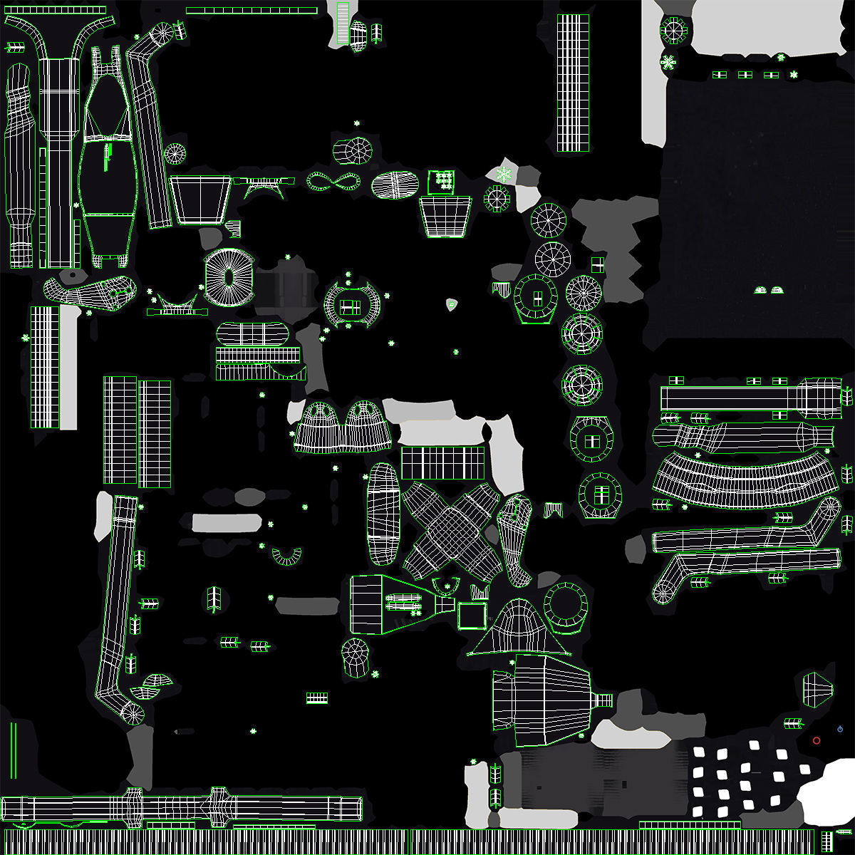 Robotic Manipulator Rigged for Maya 3D model_13