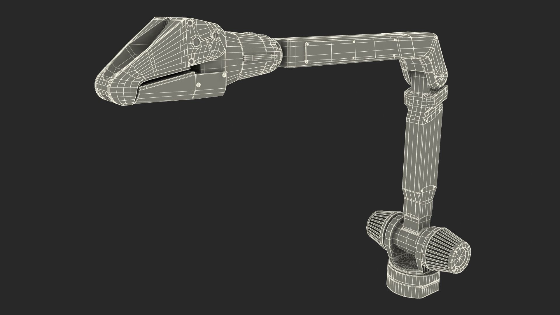 Robotic Manipulator Rigged for Maya 3D model_15