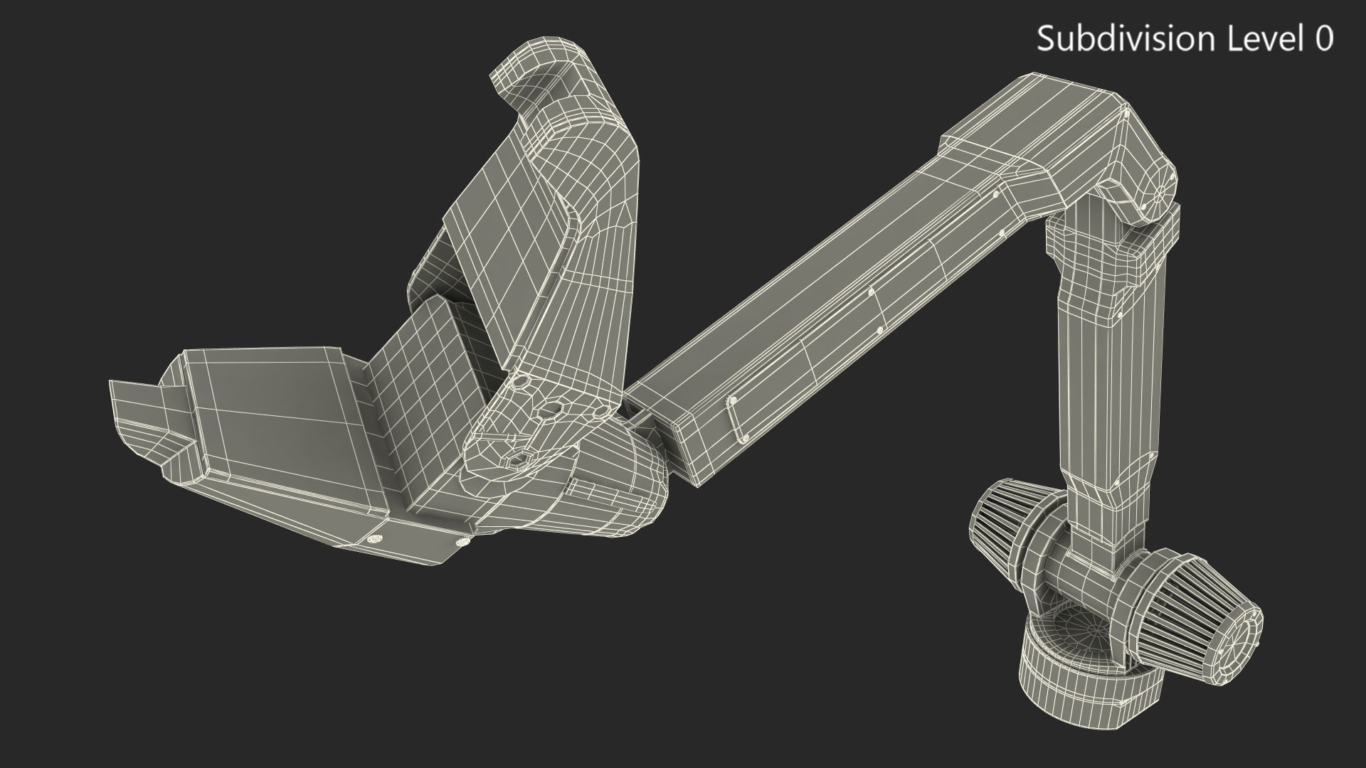 Robotic Manipulator Rigged for Maya 3D model_10