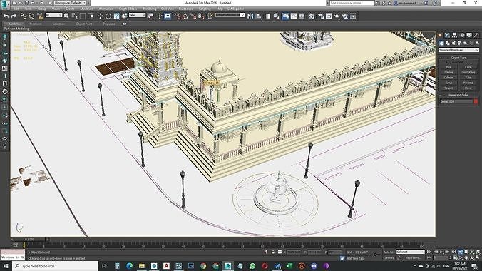 Indian temple 3D model with lumion effects 3D model 7