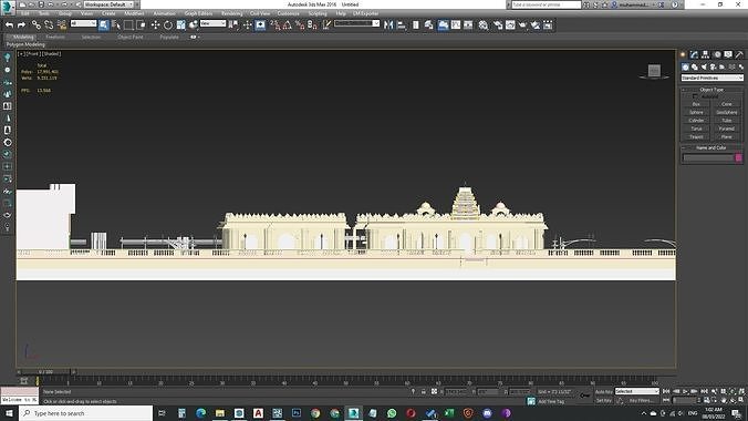 Indian temple 3D model with lumion effects 3D model 2