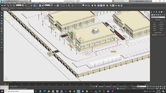 Indian temple 3D model with lumion effects 3D model 5