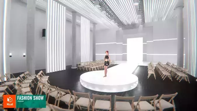 Fashion show - podium 3D model