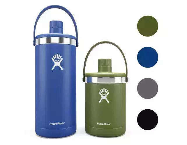 Hydro Flask 64 Oz and 128 Oz Oasis 3D model