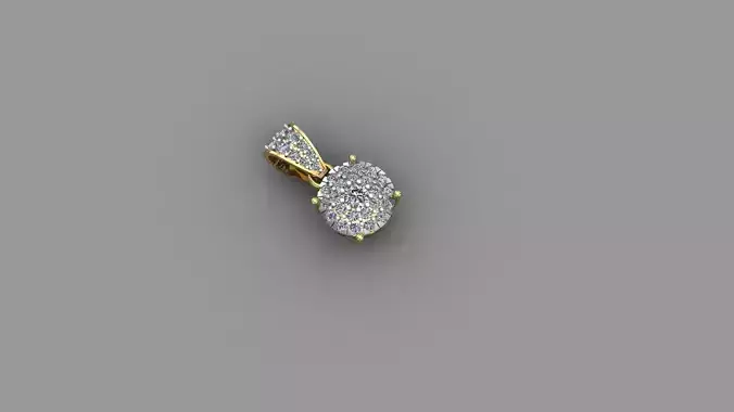 PENDENT diamond pendant in rose gold