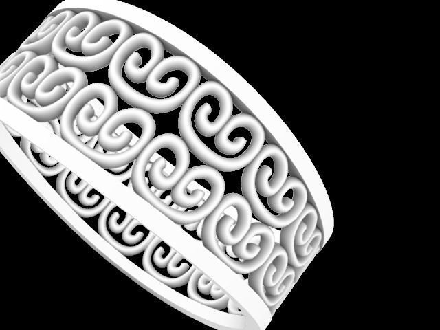 11 wavy tile rings stl verified 3D print model_24