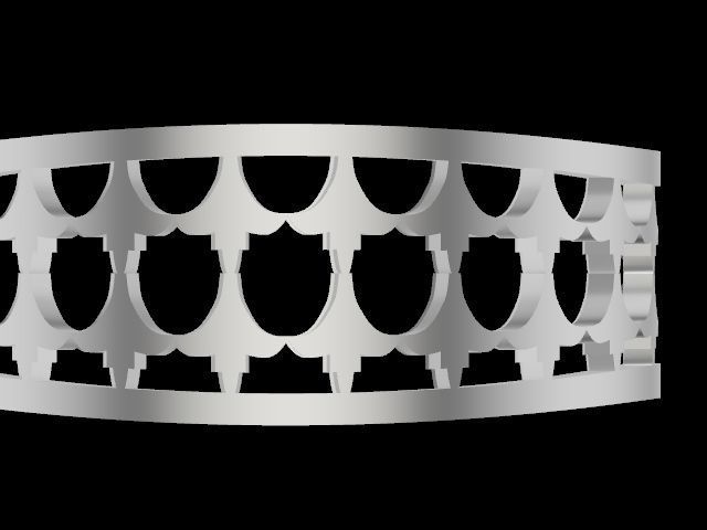 11 wavy tile rings stl verified 3D print model_23