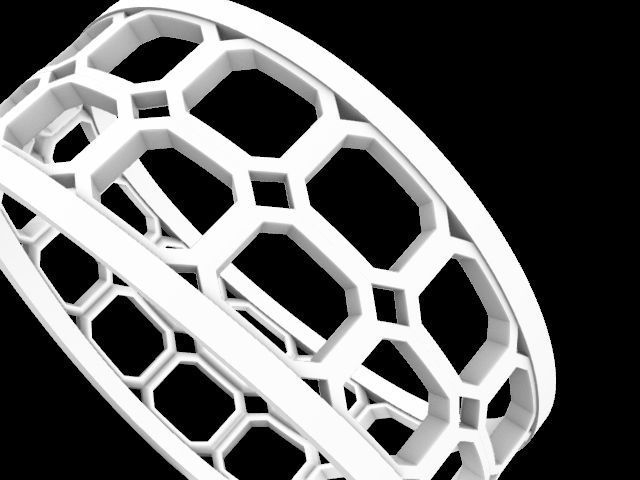 11 wavy tile rings stl verified 3D print model_11