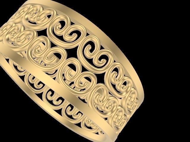 11 wavy tile rings stl verified 3D print model_26