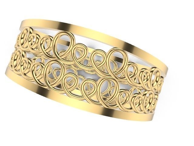 11 wavy tile rings stl verified 3D print model_1