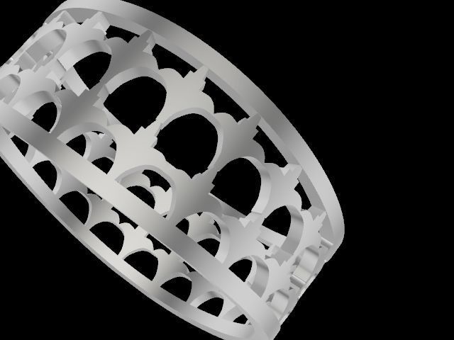 11 wavy tile rings stl verified 3D print model_22