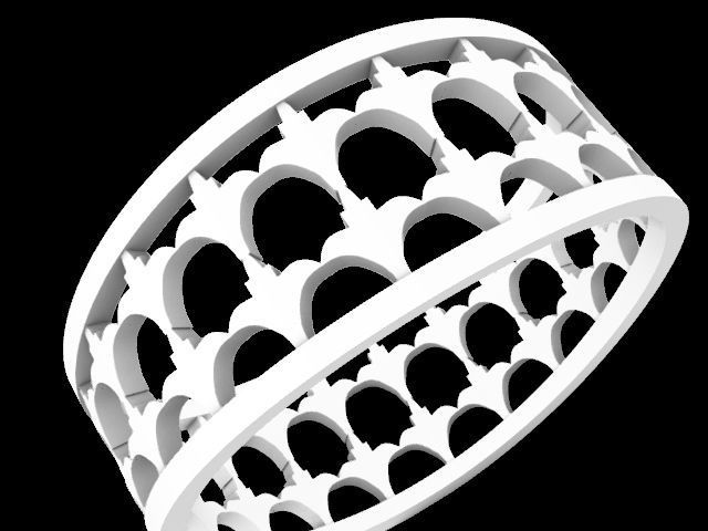 11 wavy tile rings stl verified 3D print model_21
