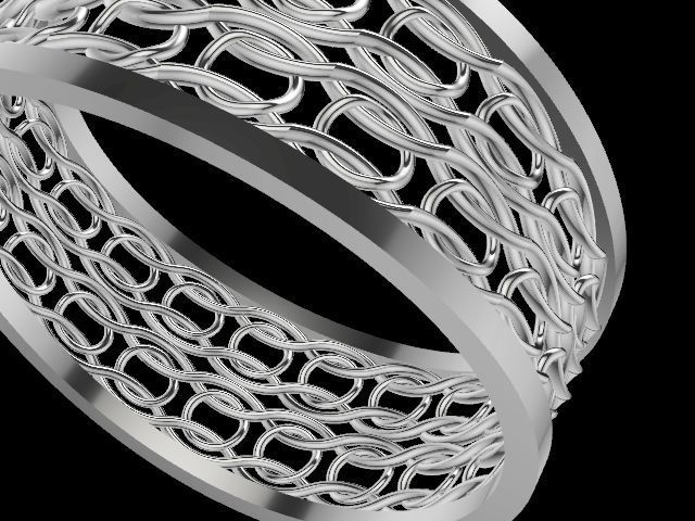 11 wavy tile rings stl verified 3D print model_5