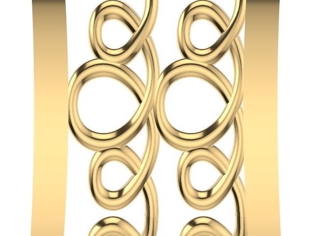 11 wavy tile rings stl verified 3D print model_3