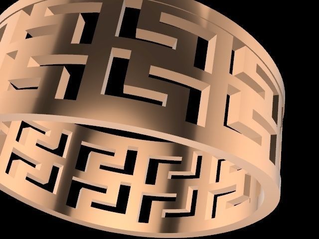 11 wavy tile rings stl verified 3D print model_7