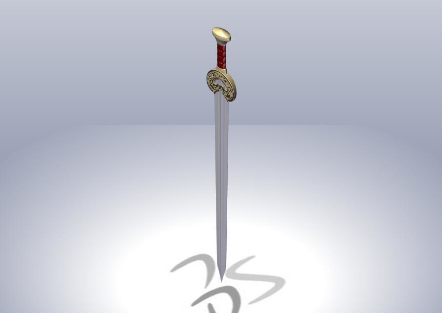 HERUGRIM SWORD 3D print model_3