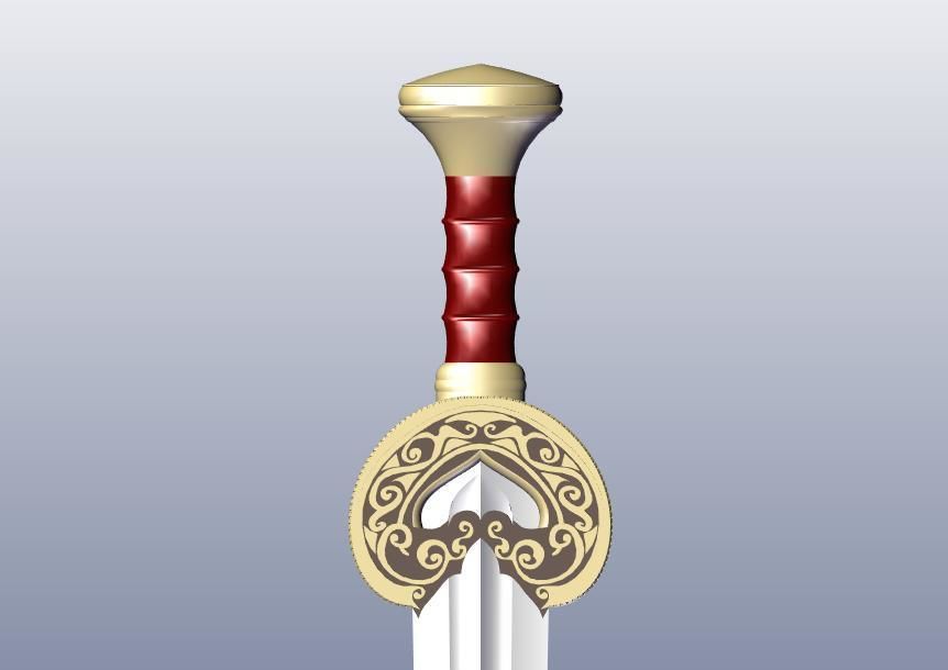 HERUGRIM SWORD 3D print model_1