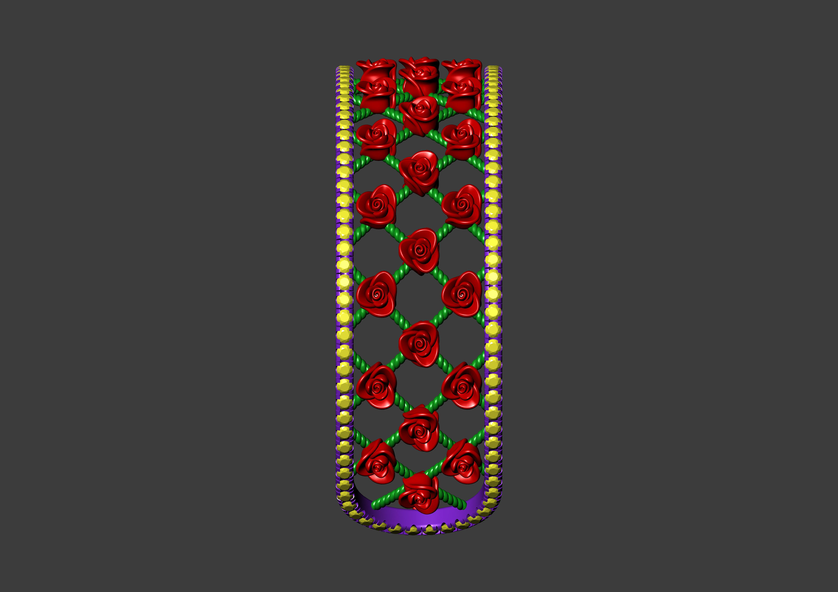 Rose Cuff Bracelet 3 3D print model_18