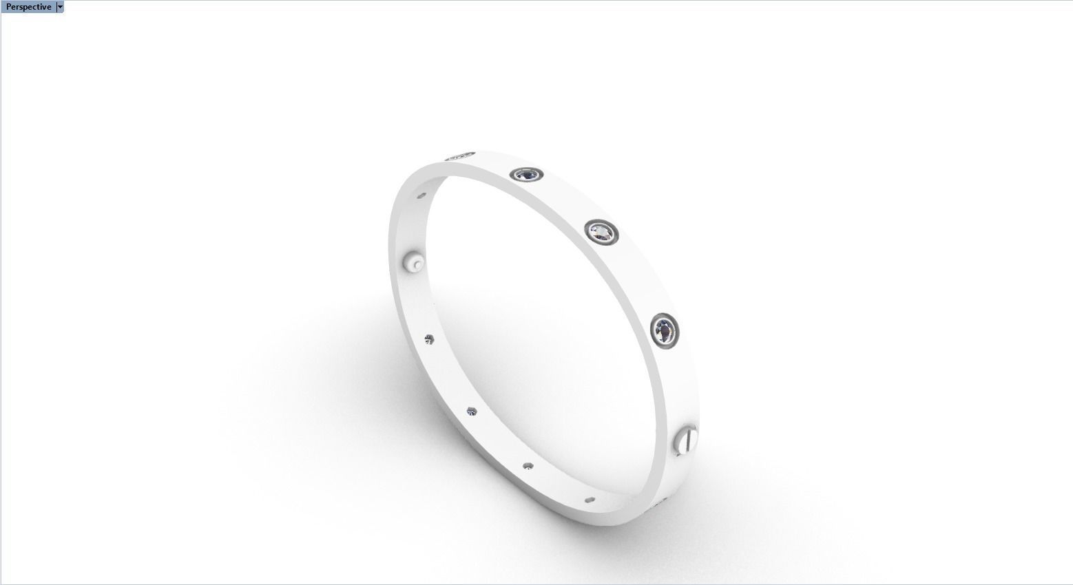 Love bracelet 175 mm size 3D print model_14