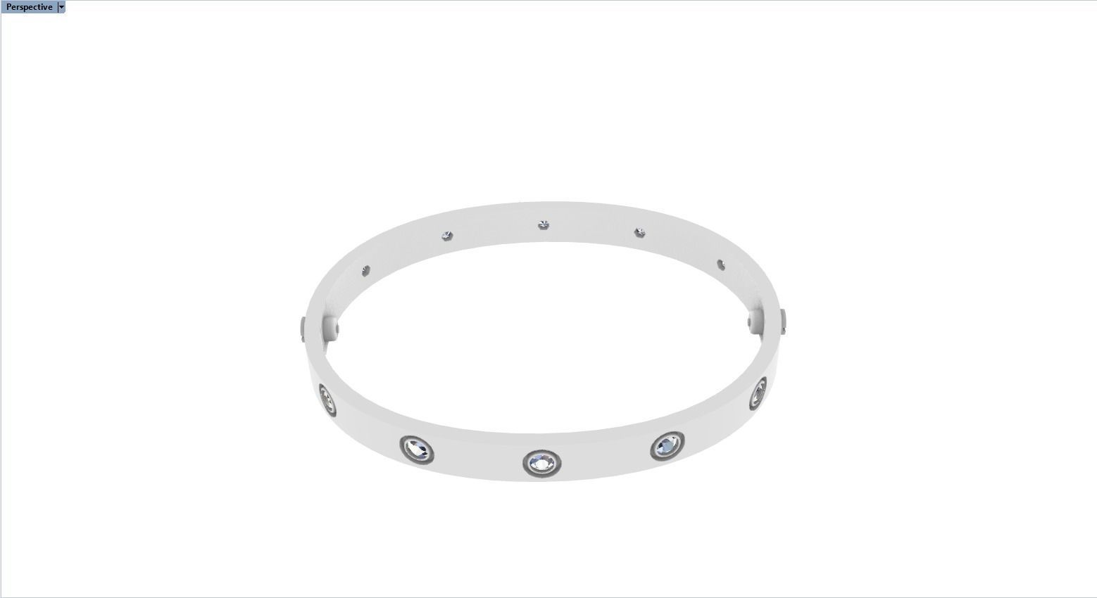 Love bracelet 175 mm size 3D print model_15