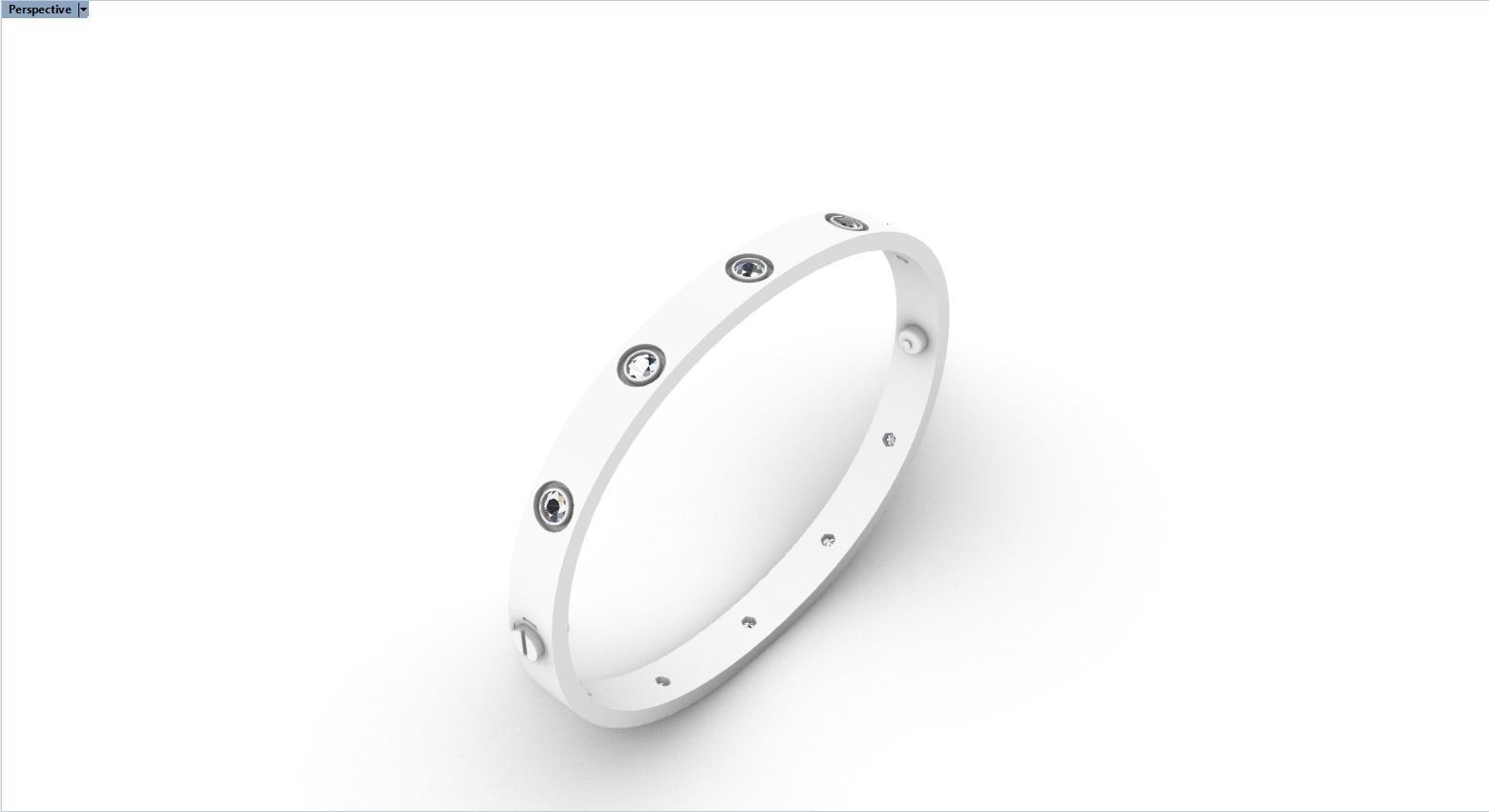 Love bracelet 175 mm size 3D print model_12