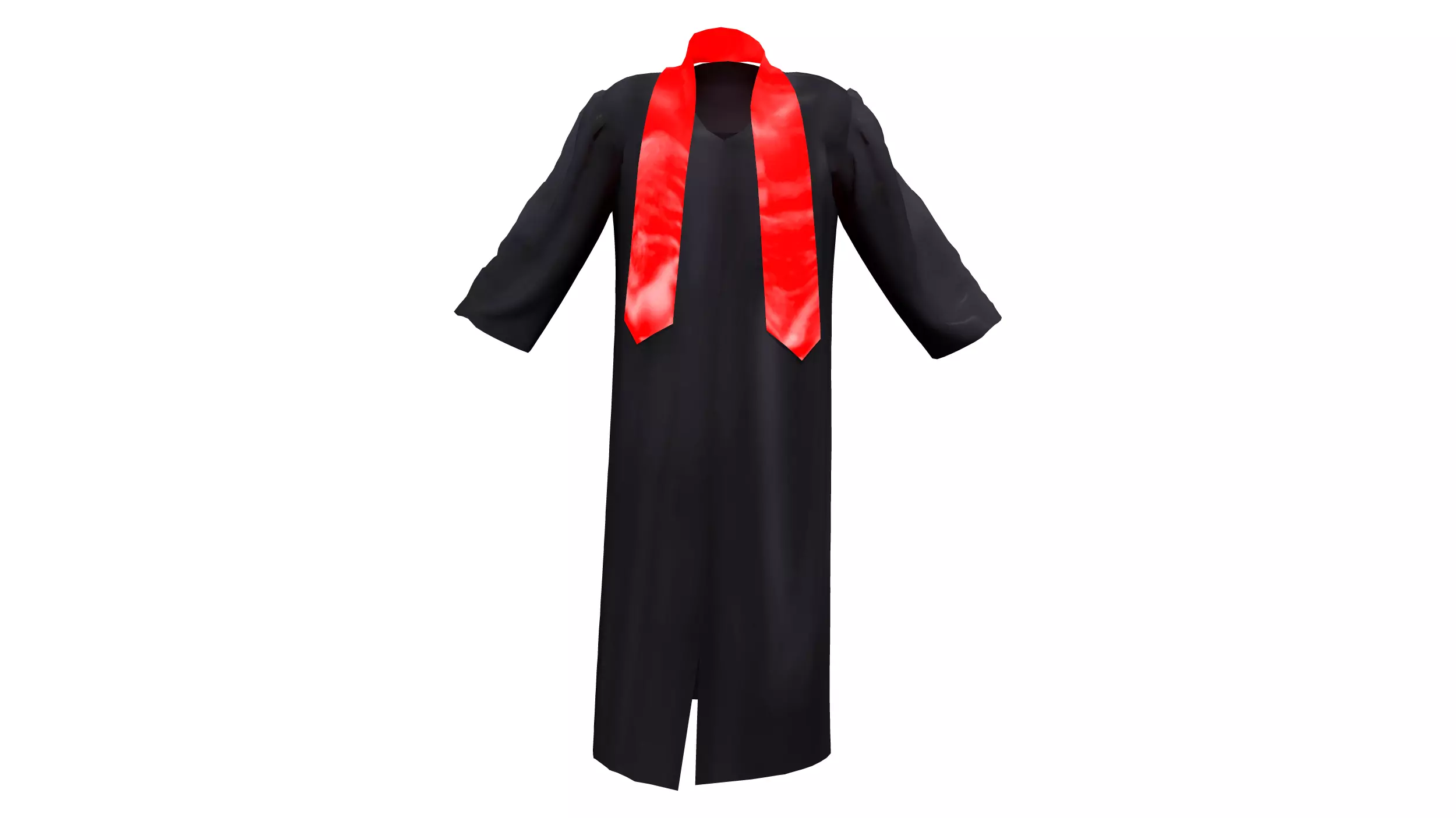 Mens Graduation Set Low-poly 3D model