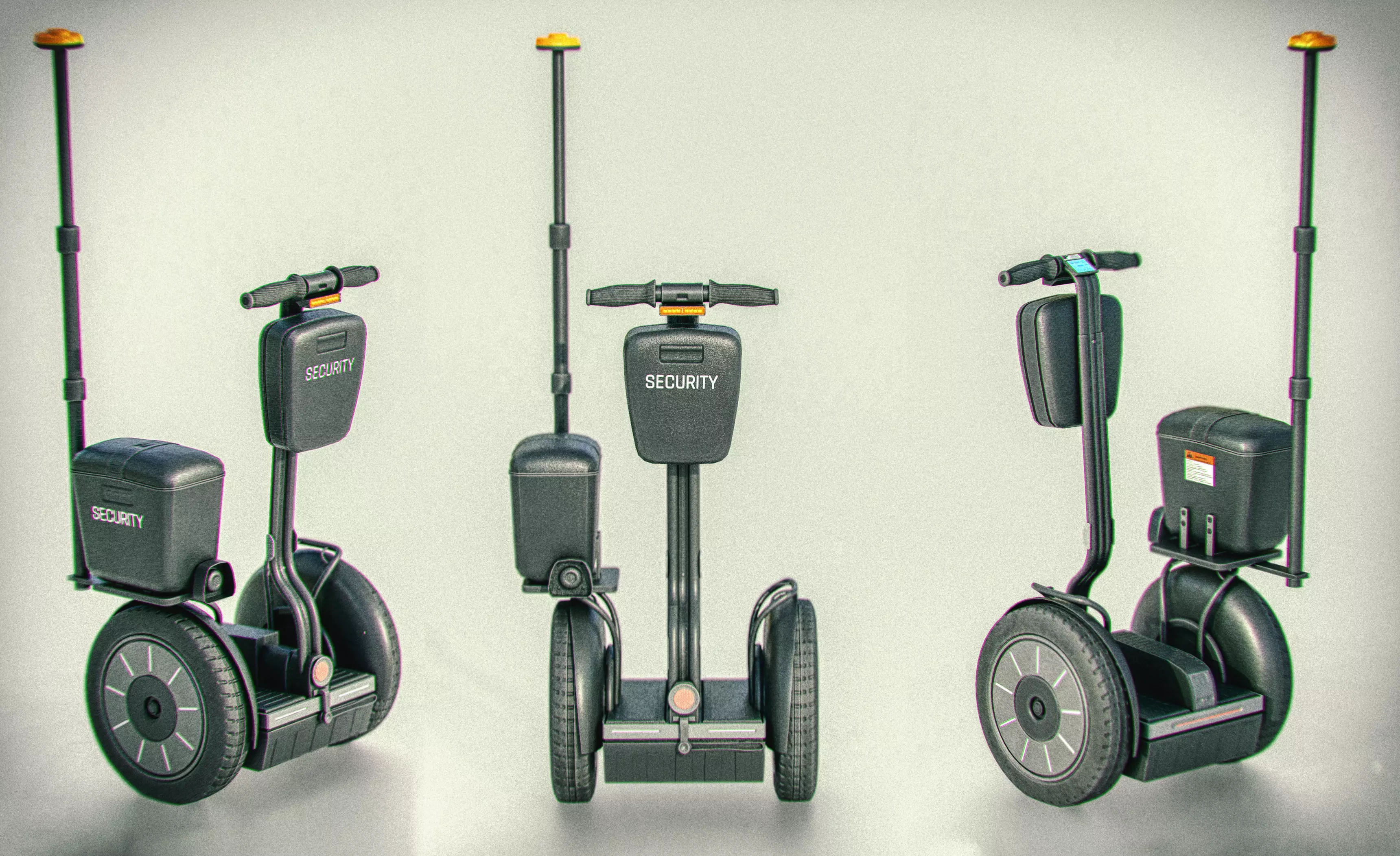 Segway Security Low-poly 3D model