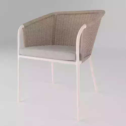 BECKI WICKER DINING CHAIR
