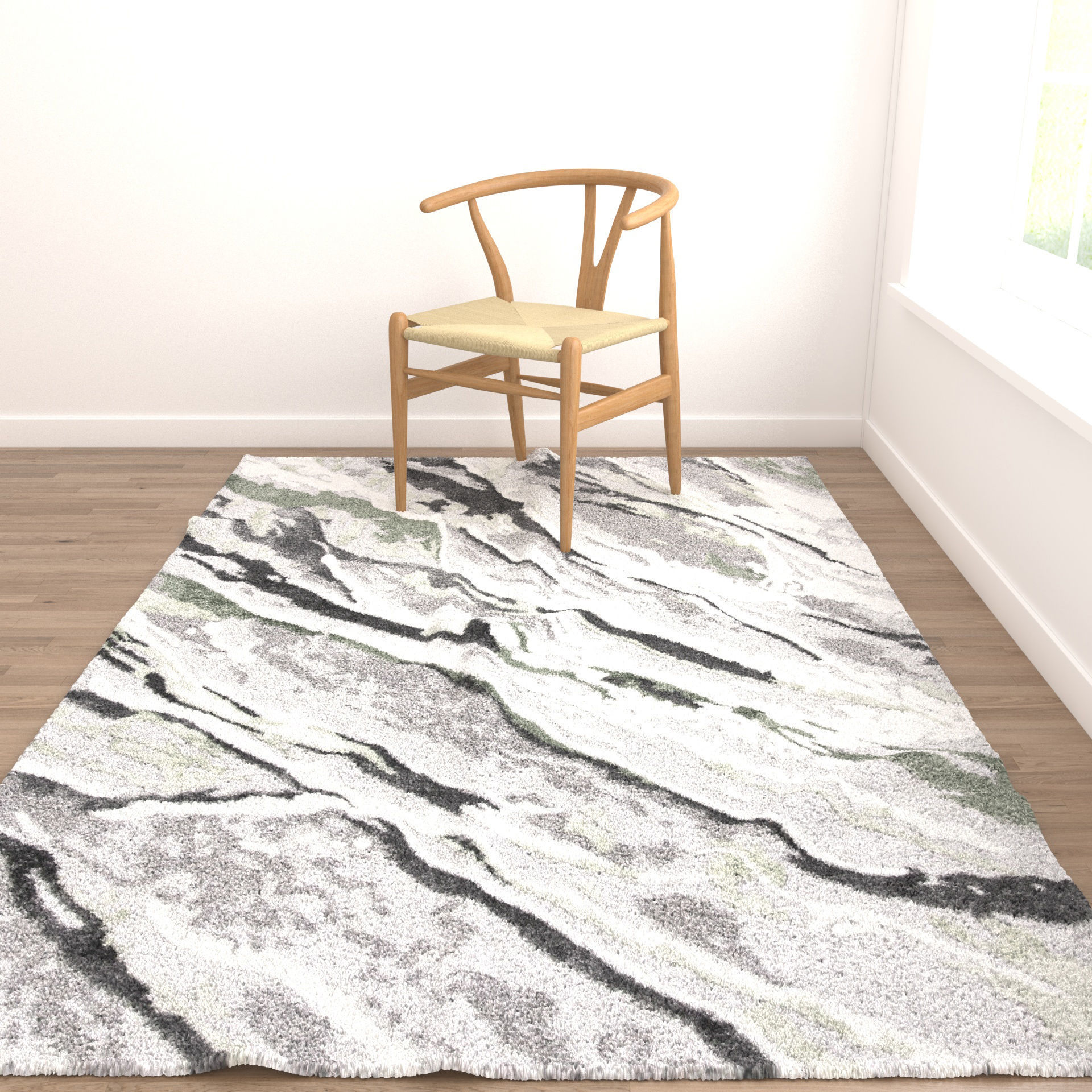 Rugs No 582 Low-poly 3D model_4