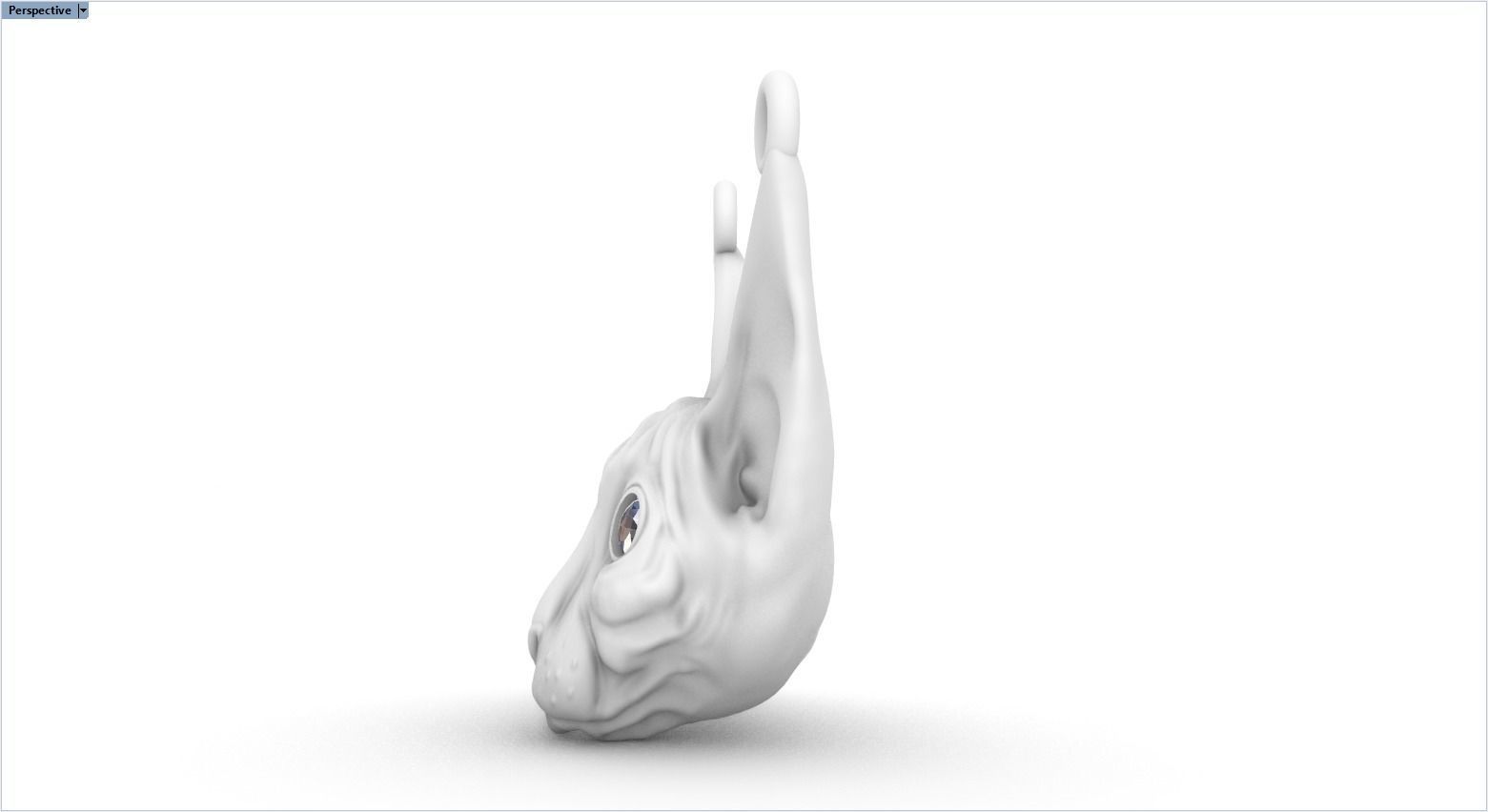Sphynx Cat pendant 3D print model_9