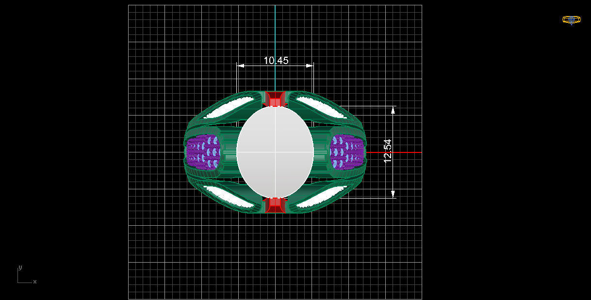 NEO MAN RING MODEL9 3D print model_3