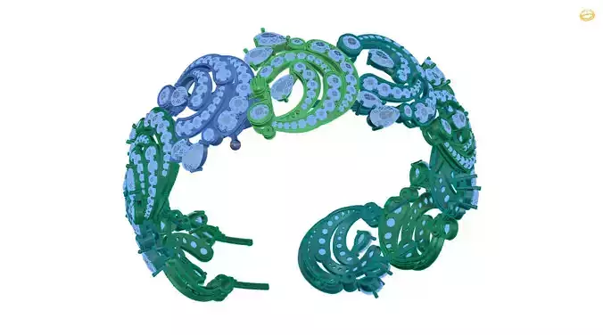 bracelet made of crystals