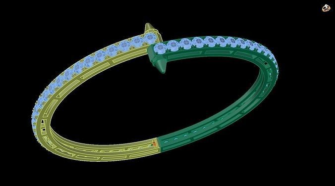 bracelet bangle 3D print model